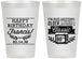 Personalized Birthday 12 oz Frosted Cups - 60th Classic Tv | 20057