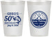 Personalized Birthday 12 oz Frosted Cups - 50th Nautical | 20065