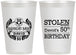 Personalized Birthday 12 oz Frosted Cups - 50th | 20068
