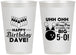 Personalized Birthday 12 oz Frosted Cups - 50th Bowing | 20071