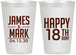 Personalized Birthday 12 oz Frosted Cups - 18th | 20074