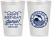 Personalized Birthday 12 oz Frosted Cups - 25th Dolphins | 20077