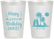 Personalized Birthday 12 oz Frosted Cups - 25th Beach | 20079