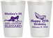 Personalized Birthday 12 oz Frosted Cups - 20th Mardi Gras | 20084
