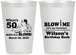 Personalized Birthday 12 oz Frosted Cups - 50th | 20085