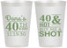 Personalized Birthday 12 oz Frosted Cups - 40th | 20086