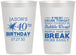 Personalized Birthday 12 oz Frosted Cups - 40th | 20088