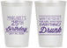 Personalized Birthday 12 oz Frosted Cups - 25th | 20093