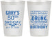 Personalized Birthday 12 oz Frosted Cups - 50th | 20095