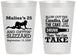 Personalized Birthday 12 oz Frosted Cups - 25th Strip Club | 20102