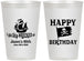 Personalized Birthday 12 oz Frosted Cups - 60th Pirate | 20106