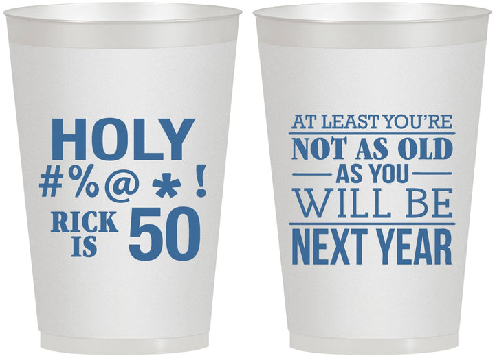 Personalized Birthday 12 oz Frosted Cups - 50th | 20120