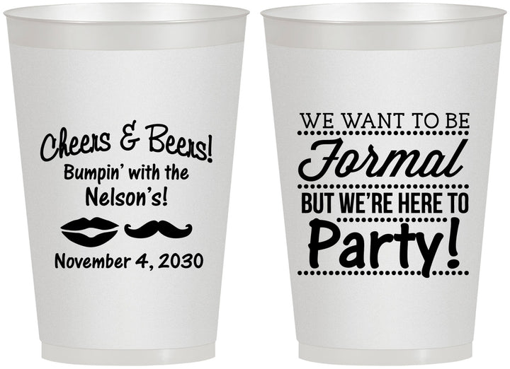 Personalized Birthday 12 oz Frosted Cups - Cheers Beers Formal | 20133