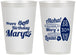 Personalized Birthday 12 oz Frosted Cups - 30th Hawaii | 20136