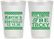 Personalized Birthday 12 oz Frosted Cups - Christmas Eat Drink Tacky | 20137
