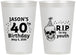 Personalized Birthday 12 oz Frosted Cups - 40th Rip Youth | 20141