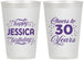 Personalized Birthday 12 oz Frosted Cups - Cheers To 30 Years | 20142