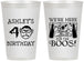 Personalized Birthday 12 oz Frosted Cups - 40th Halloween | 20145