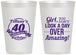 Personalized Birthday 12 oz Frosted Cups - 40th | 20153