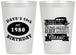 Personalized Birthday 12 oz Frosted Cups - 50th Classic Car | 20156