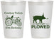 Personalized Birthday 12 oz Frosted Cups - 30th Get Plowed | 20166