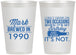 Personalized Birthday 12 oz Frosted Cups - 40th | 20171