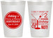 Personalized Birthday 12 oz Frosted Cups - 30th | 20172