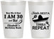 Personalized Birthday 12 oz Frosted Cups - 30th Fiesta Siesta Tequila | 20177