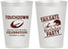 Personalized Birthday 12 oz Frosted Cups - 30th Football | 20189