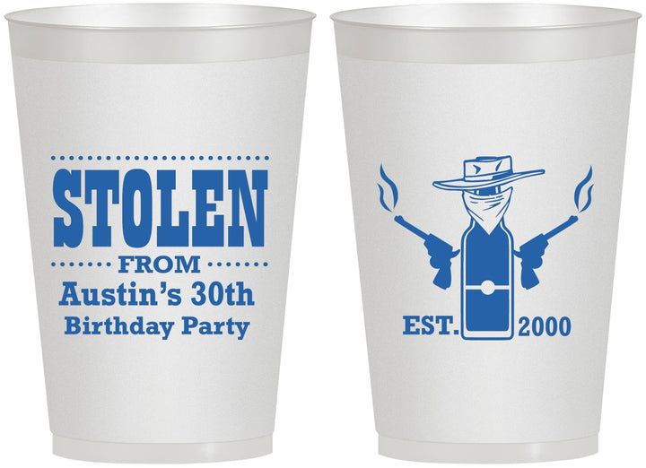 Personalized Birthday 12 oz Frosted Cups - 30th | 20194