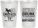 Personalized Birthday 12 oz Frosted Cups - 75th | 20195