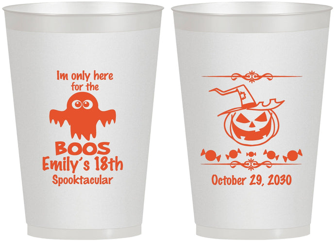 Personalized Birthday 12 oz Frosted Cups - 18th Halloween | 20199