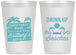 Personalized Birthday 12 oz Frosted Cups - Drink Up Beaches | 20206