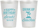 Personalized Birthday 12 oz Frosted Cups - Drink Up Beaches | 20209