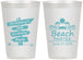 Personalized Birthday 12 oz Frosted Cups - 65th Beach | 20210