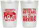 Personalized Birthday 12 oz Frosted Cups - 60th Barbeque Bbq | 20217