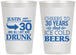 Personalized Birthday 12 oz Frosted Cups - Cheers To 30 Years | 20219
