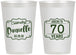Personalized Birthday 12 oz Frosted Cups - Cheers To 70 Years | 20227