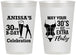 Personalized Birthday 12 oz Frosted Cups - 30th Flirty At Thirty | 20236