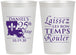 Personalized Birthday 12 oz Frosted Cups - 25th Mardi Gras | 20245