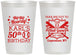 Personalized Birthday 12 oz Frosted Cups - 50th Baseball | 20252