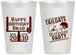 Personalized Birthday 12 oz Frosted Cups - Football | 20256