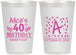 Personalized Birthday 12 oz Frosted Cups - 40th | 20258