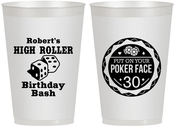 Personalized Birthday 12 oz Frosted Cups - 30th Las Vegas | 20262