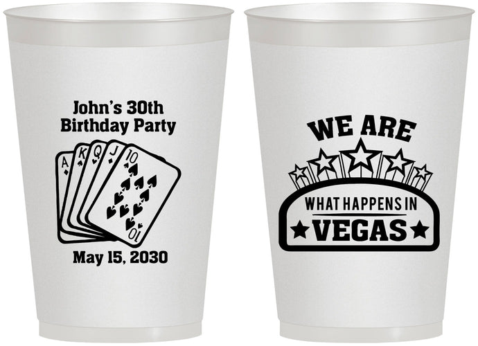 Personalized Birthday 12 oz Frosted Cups - 20th Las Vegas | 20263
