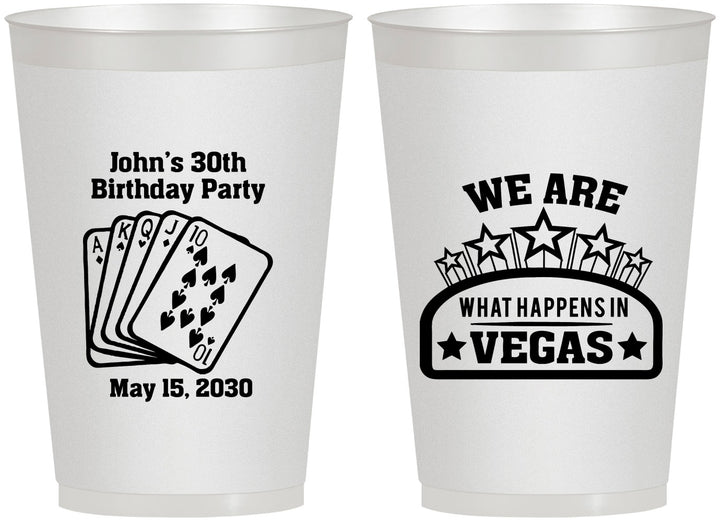 Personalized Birthday 12 oz Frosted Cups - 20th Las Vegas | 20263