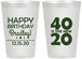 Personalized Birthday 12 oz Frosted Cups - 40 Is The New 20 | 20269