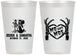 Personalized Wedding 12 oz Frosted Cups - Mr And Mrs Skeleton | 204