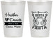 Personalized Wedding 12 oz Frosted Cups - Siesta Fiesta Mexico | 207