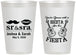 Personalized Wedding 12 oz Frosted Cups - Siesta Fiesta Sr Sra | 208